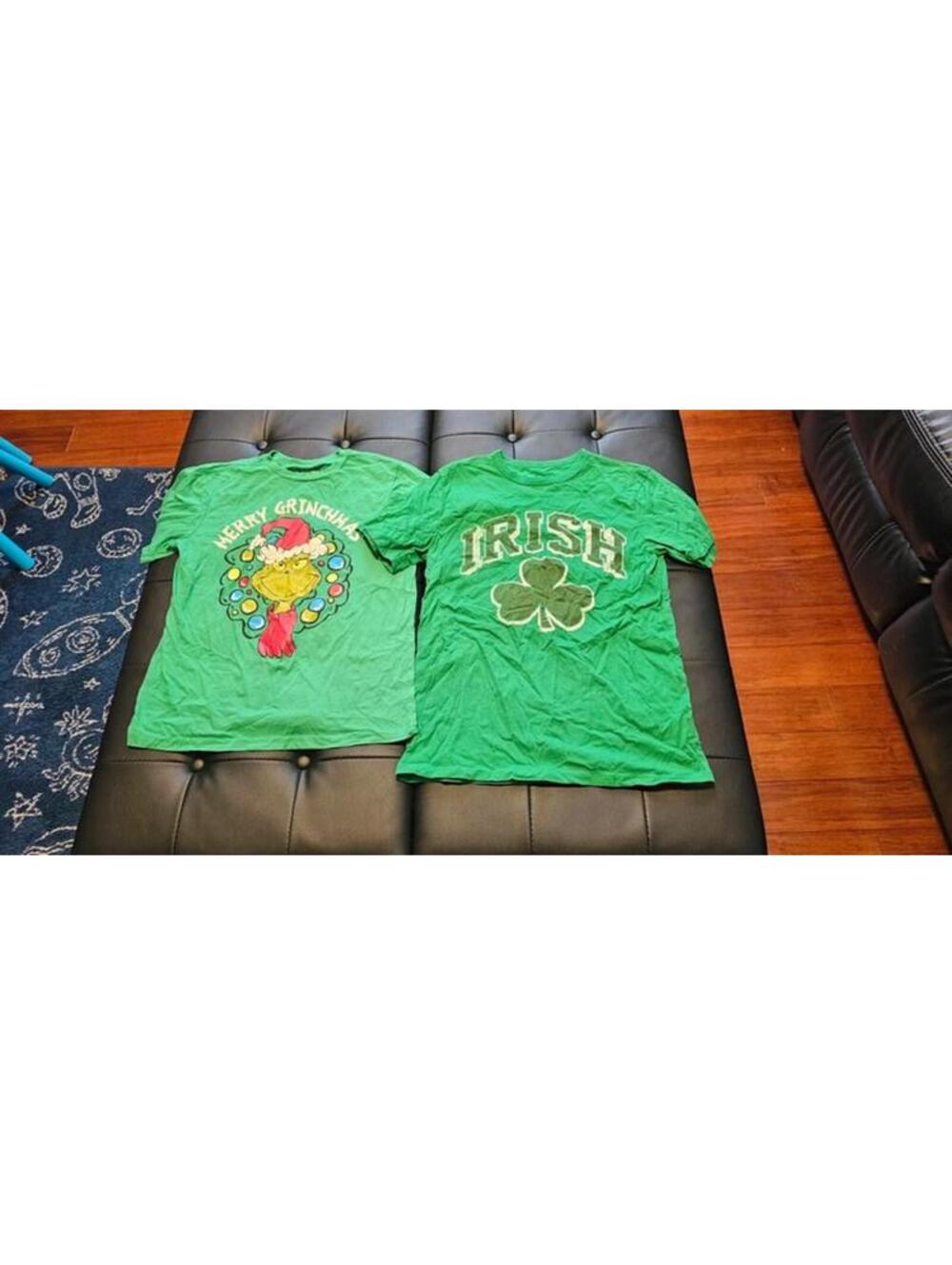 Boys large 10 12 tshirts holiday grinch Irish euc